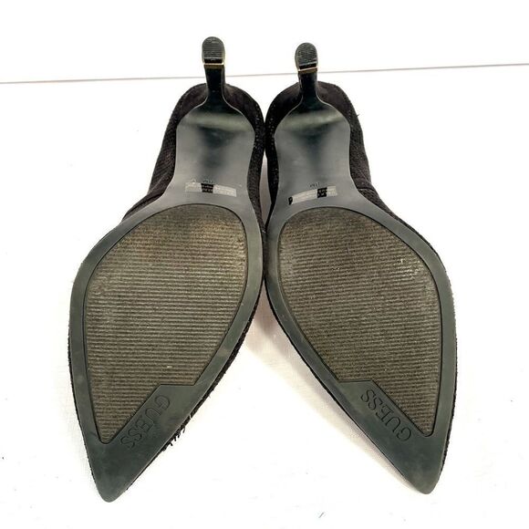BLACK SUEDE CUT OUT 4” HEELS SIZE 8M by GUESS - Picture 5 of 5